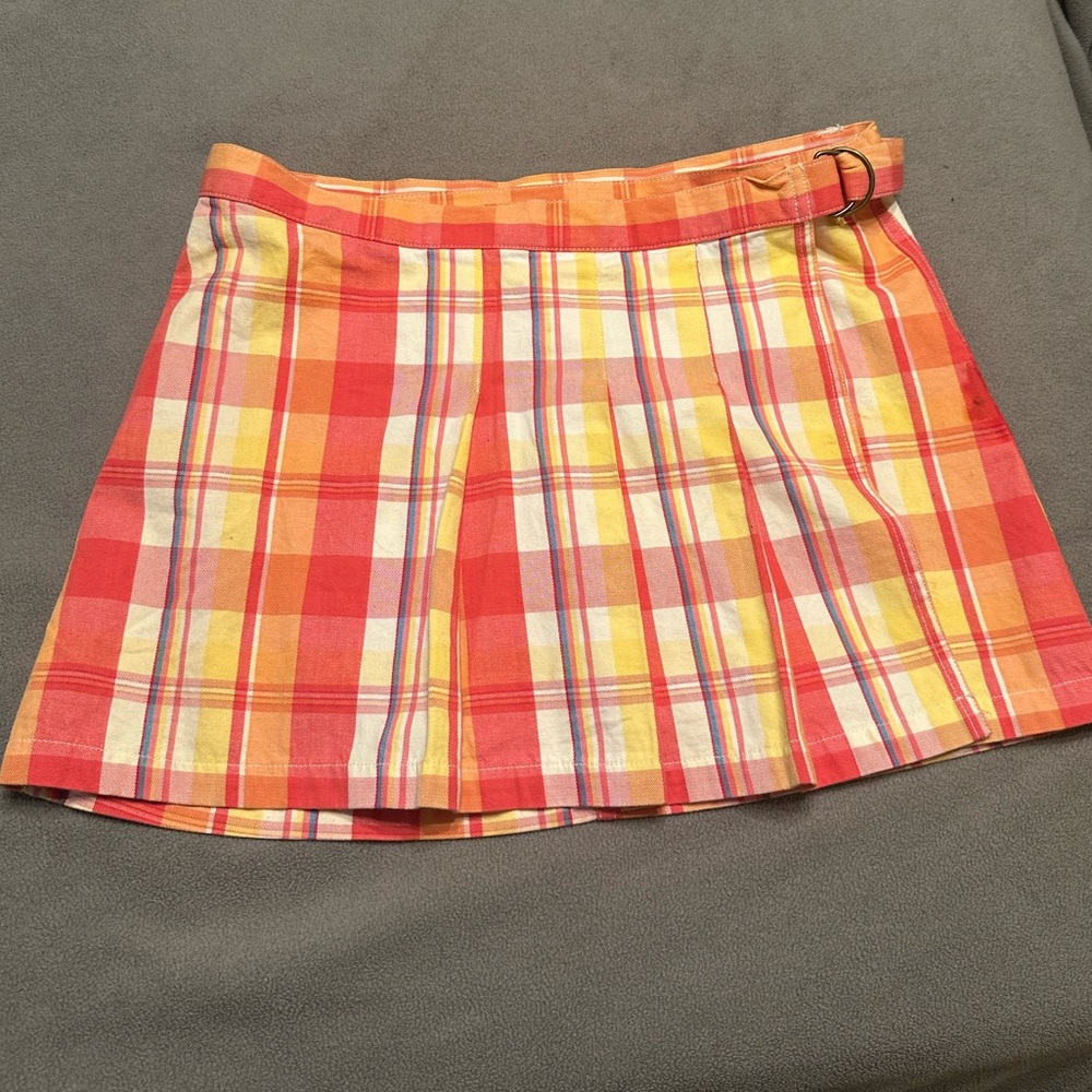 Vintage Abercrombie plaid wrap tennis skirt